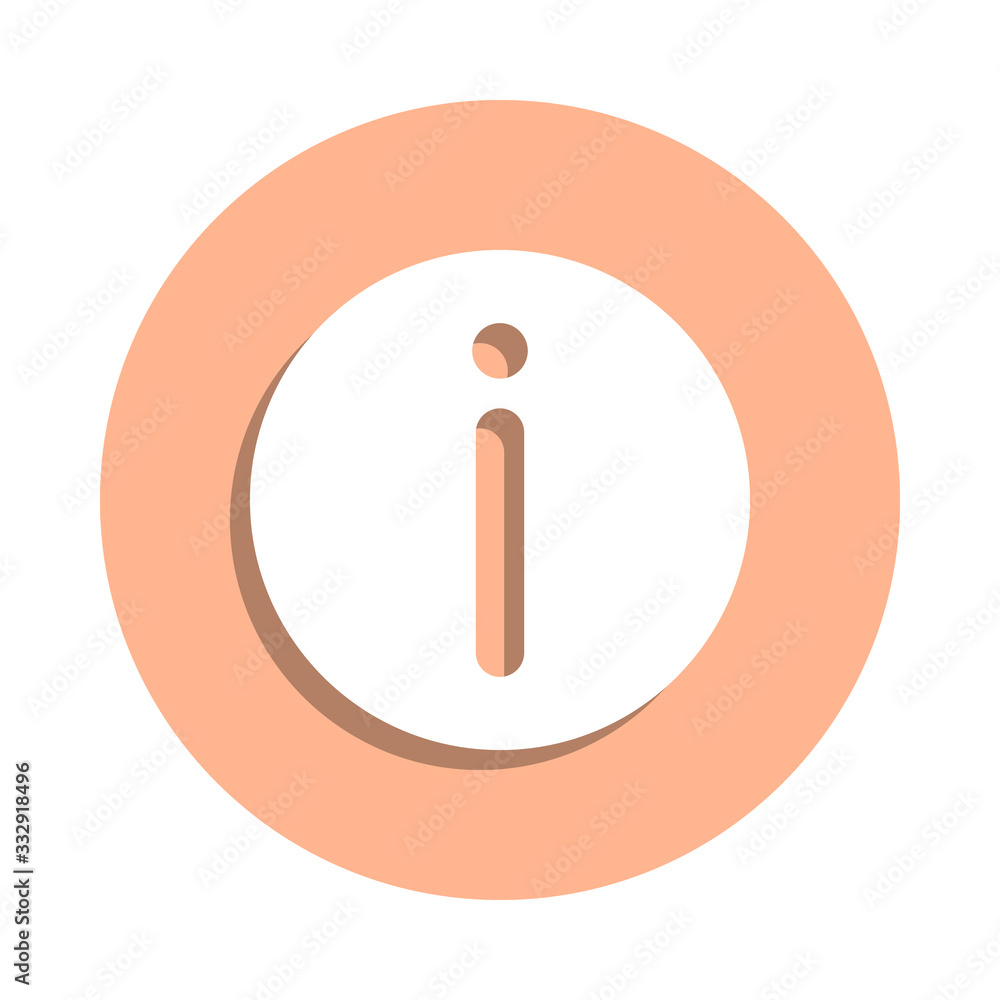 Poster information badge icon. simple glyph, flat vector of web icons for ui and ux, website or mobile appl