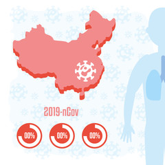 covid19 pandemic statistics with china map
