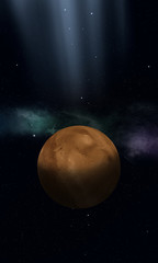 Space illustration of Mars