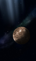 Space illustration of Mercury
