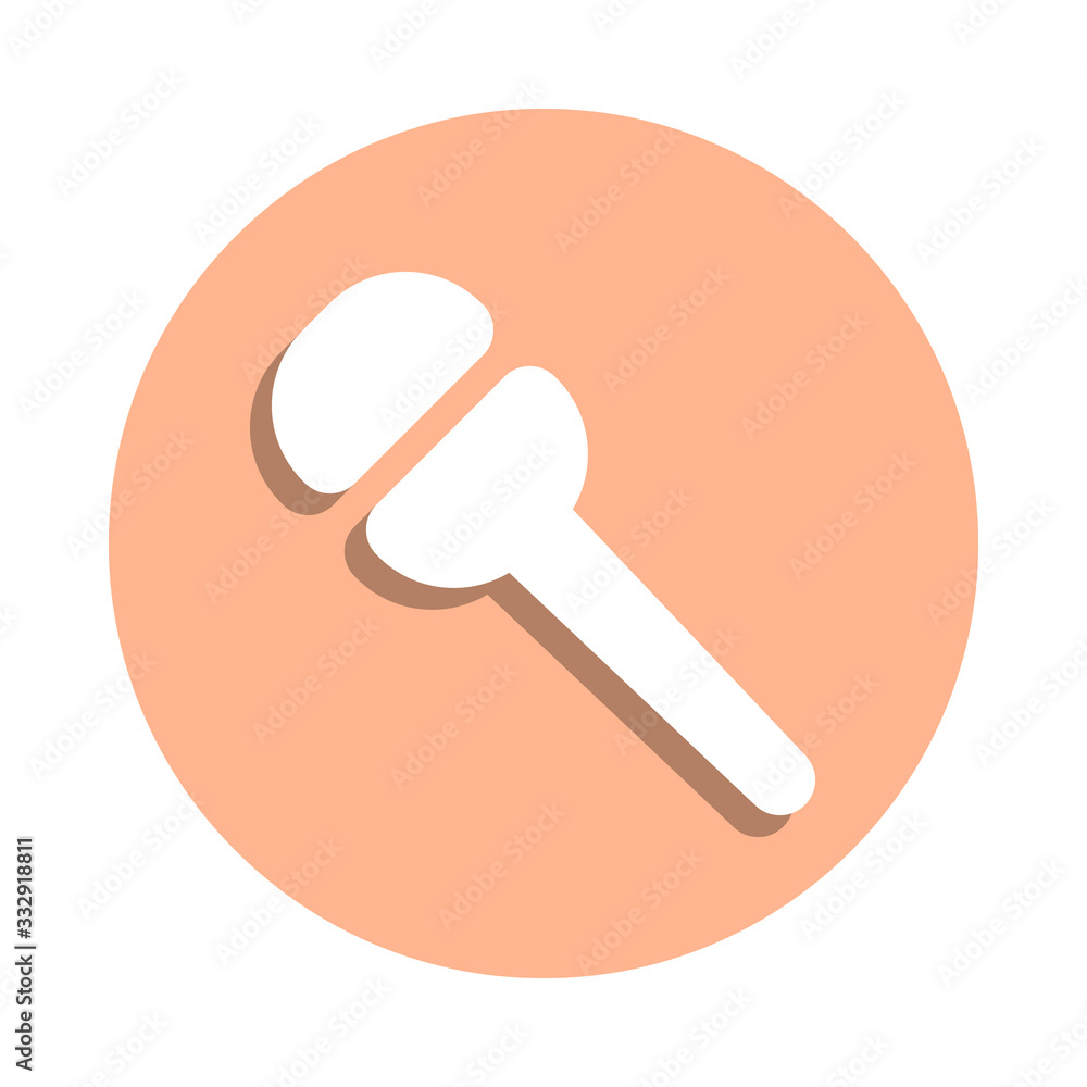 Poster microphone badge icon. simple glyph, flat vector of web icons for ui and ux, website or mobile appli