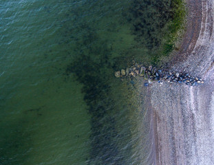 Looking Down at the Beach