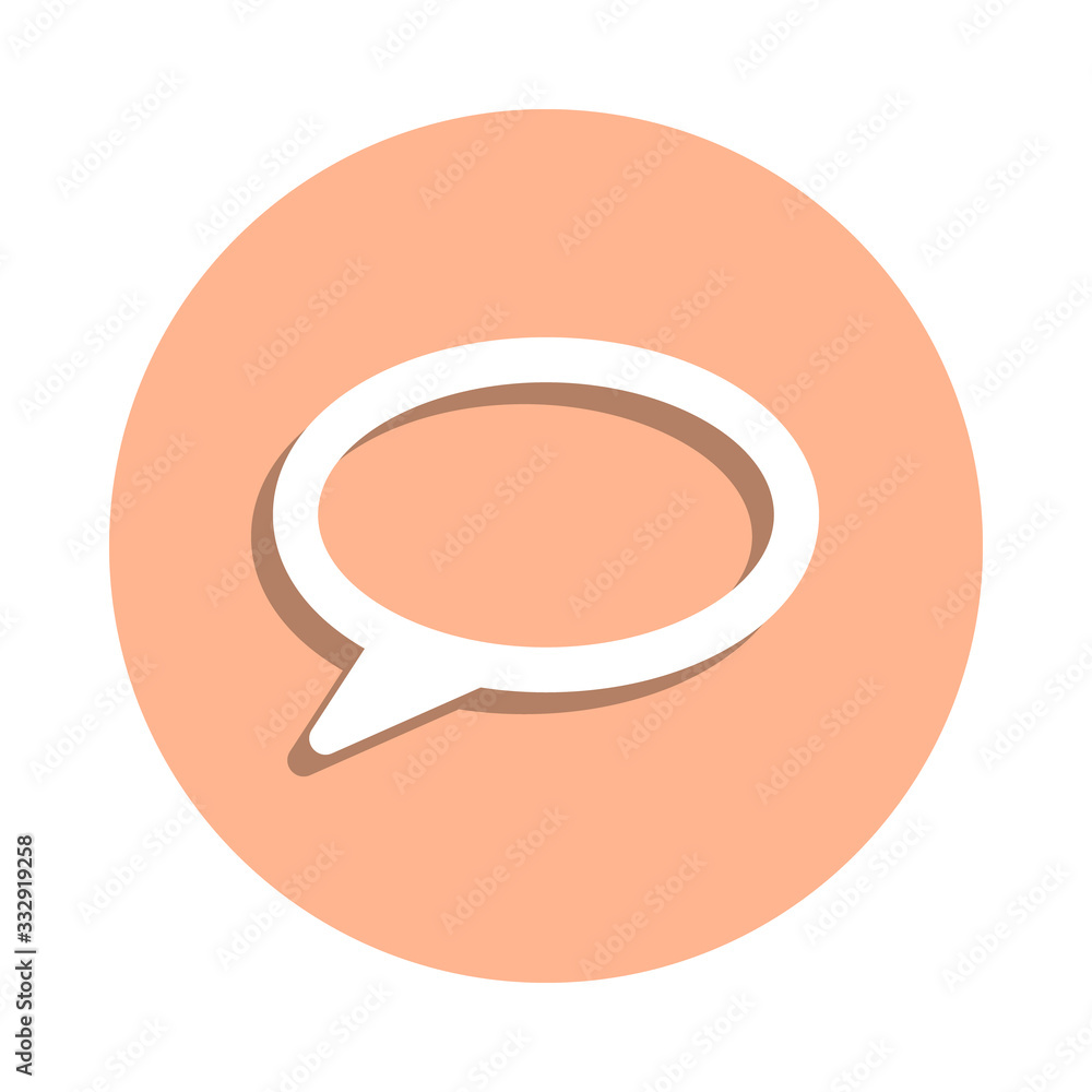 Poster speech bubble badge icon. simple glyph, flat vector of web icons for ui and ux, website or mobile ap