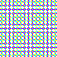 Illustration with repetitive geometric shapes covering the background. Drawing with colored pattern that can be used as a web pattern, wallpaper, digital graphics, gifts and artistic decorations.