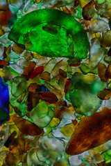 A Collection of Colorful Sea Glass