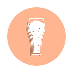 Beer badge icon. Simple glyph, flat vector of drink icons for ui and ux, website or mobile application