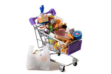 Miniature shopping cart