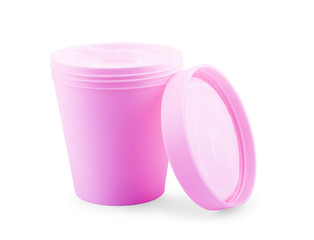 Tub Food Plastic Container For Dessert, Yogurt, Ice Cream, Sour Sream Or Snack
