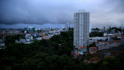 cloudy sky in the city of salvador