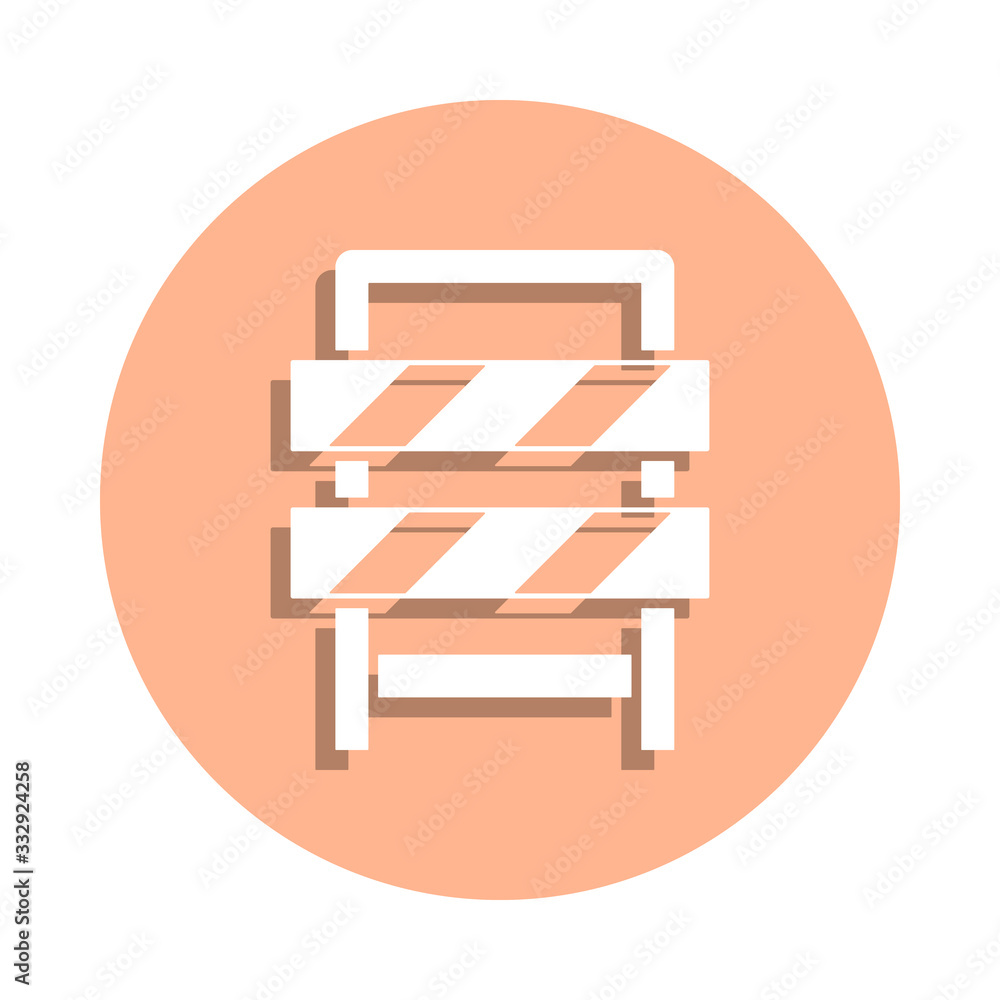 Aufkleber road sign badge icon. simple glyph, flat vector of engineering icons for ui and ux, website or mobil