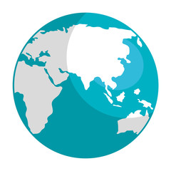 world planet earth isolated icon vector illustration design