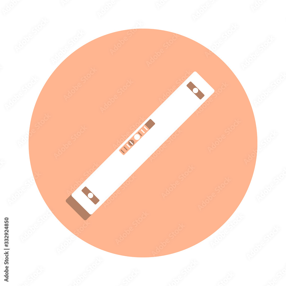 Poster level calculator badge icon. simple glyph, flat vector of engineering icons for ui and ux, website o