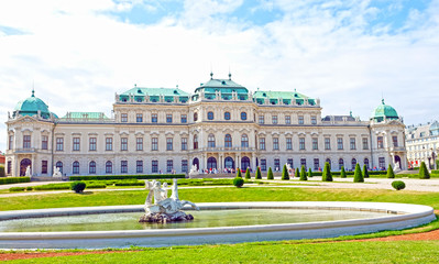 Beklvedere Palace and garden, Vienna, Austria