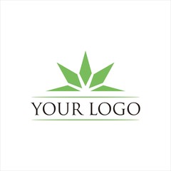 cannabis vector logo graphic modern abstract