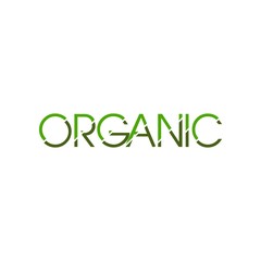 ORGANIC letter logo design vector