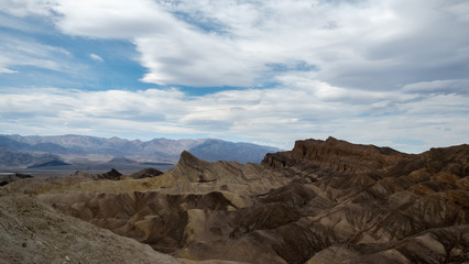 view on Death valley mountain park