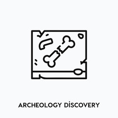 archeology discovery icon vector. archeology symbol sign