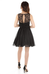 woman dress shot in studio