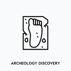 archeology discovery icon vector. archeology symbol sign