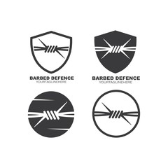 barbed wire vector illustration design