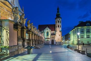 Puste ulice Krakowa - koronawirus, covid-19