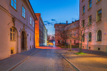 Fototapeta Puste ulice Krakowa - koronawirus, covid-19 obraz