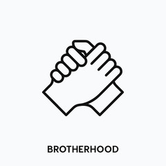 brotherhood icon vector. brotherhood symbol sign