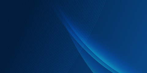 Dark Blue Business Presentatio Background with light and line