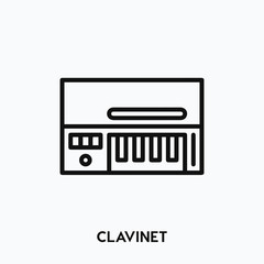 clavinet icon vector. clavinet symbol sign