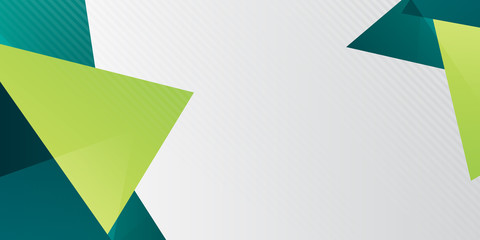 Abstract modern green triangle lines background vector illustration