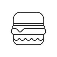 burger hamburger logo icon vector design