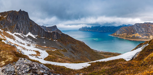 The mountain Husfjellet on Senja