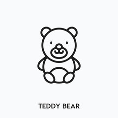 teddy bear icon vector. teddy bear symbol sign