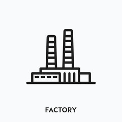factory icon vector. factory symbol sign