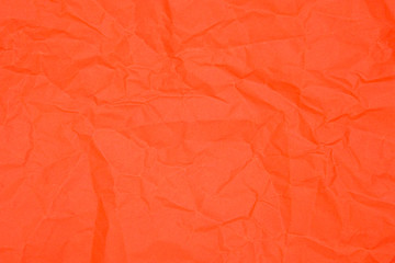 Red crumpled paper texture