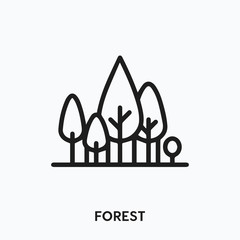 forest icon vector. evergreen icon vector symbol illustration. Modern simple vector icon for your design. forest icon vector  © Turgay Gasimli