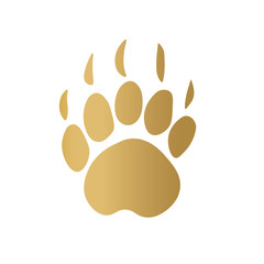 golden animal print- vector illustration