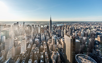 NYC aerial skyline