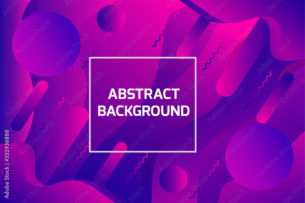 Fototapete abstract texture, background color gradient pattern. geometric wave lines set vector