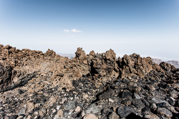 Fototapeta na wymiar Volcanic lava field