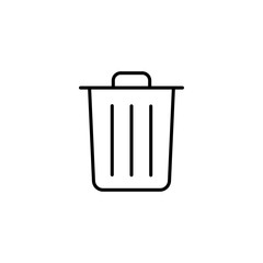 thin line icons for Garbage,vector illustrations