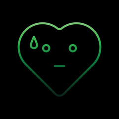 doubt emoji nolan icon. Simple thin line, outline vector of heart emotions icons for ui and ux, website or mobile application