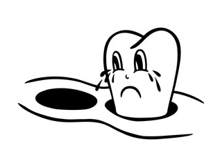 AN UPSET TOOTH BECAUSE THE TOOTH NEXT TO IT WAS REMOVED