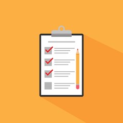 checklist flat icon design vector