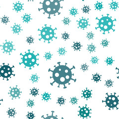 Virus Background. Bacteria Seamless Pattern.