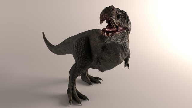 3D rendering of Dinosaur , isolated on white background.