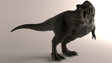 3D rendering of Dinosaur , isolated on white background.