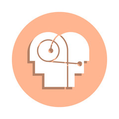 Better, communication, hearing, human badge icon. Simple glyph, flat vector of peace and humanrights icons for ui and ux, website or mobile application