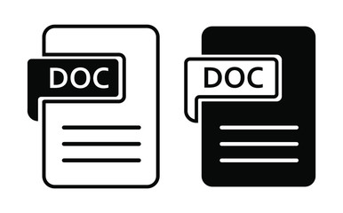 pdf doc icon on white background