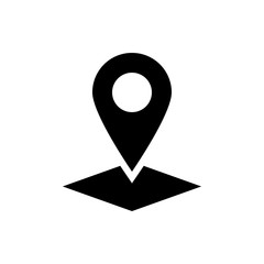 Map Pin Vector Colour With Glyph Icon Illustration